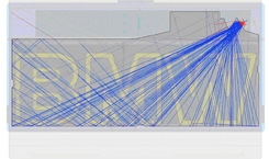 Light ray visualization in light guide BMW F10