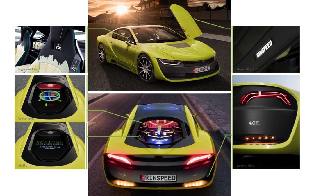 Rinspeed etos 2016 at CES/Las Vegas and 86th Geneva International Motor Show